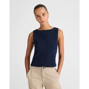 Madewell Ribbed Crewneck Shell Top